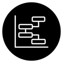 Chart gantt icon