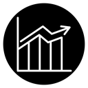 Chart histogram icon