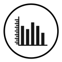 Chart histogram icon