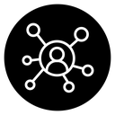 Chart network icon