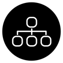 Chart tree icon