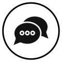 Chat Black Filled icon
