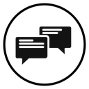 Chat Black Filled icon
