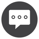 Chat Bubble Dots icon