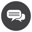 Chat Black Filled icon