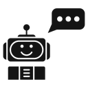 Chatbot speech bubble 4 icon