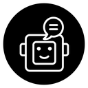 Chatbot speech bubble icon