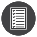 Check List Black Filled icon