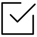 Checkbox Oversized Check Mark Black Filled icon