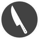 Chef Knife Black Filled icon