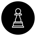 Chess pawn 3 icon