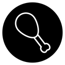 Chicken leg icon