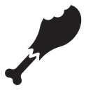 Chicken leg icon