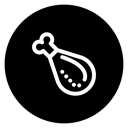 Chicken leg icon