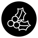 Christmas holly berry icon