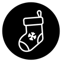 Christmas stocking icon