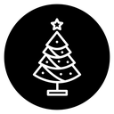 Christmas tree icon