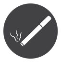 Cigarette Black Filled icon