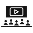 Cinema audience icon