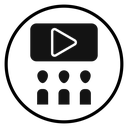 Cinema audience icon