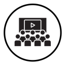 Cinema audience icon