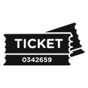 Cinema ticket icon