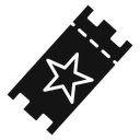 Cinema ticket icon
