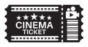 Cinema tickets icon