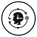 Circadian rhythms Black Filled icon