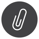 Circled Paperclip icon