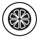 Citrus, lemon, lime, orange, tangerine slice icon