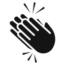 Clapping hand icon