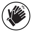 Clapping hand icon