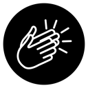 Clapping hands icon