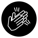 Clapping hands icon
