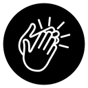 Clapping hands icon