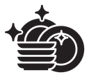 Clean dishes icon