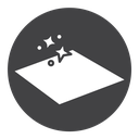 Clean floor surface Black Filled icon