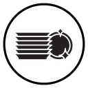 Clean stack plates icon