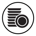 Clean stack plates icon