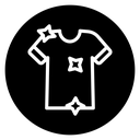 Clean t-shirt Black Filled icon