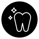Clean tooth icon