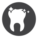 Clean tooth Black Filled icon