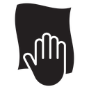Cleaning cloth icon
