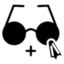 Cleaning eyeglasses icon