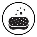 Cleaning sponge icon