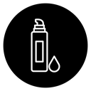 Cleanser Bottle Black Filled icon