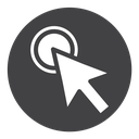 Click Black Filled icon