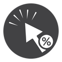 Click through rate icon
