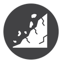 Cliff Black Filled icon